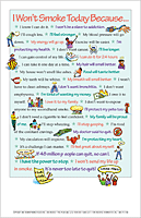 I Won't Smoke Today Because... (Take-Home Poster)