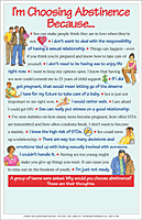 I'm Choosing Abstinence Because... (Take-Home Poster)