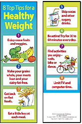 8 Top Tips for a Healthy Weight (Bookmark)