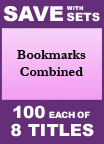Bookmarks Combined Set of 8