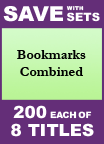 Bookmarks Combined Set of 8