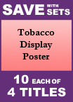 Tobacco Display Poster Set of 4