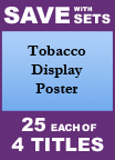 Tobacco Display Poster Set of 4