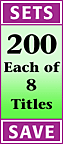 Bookmarks Combined Set of 8