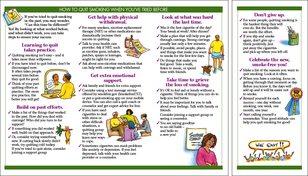 Printable Smoking Cessation Pamphlets Printable World Holiday