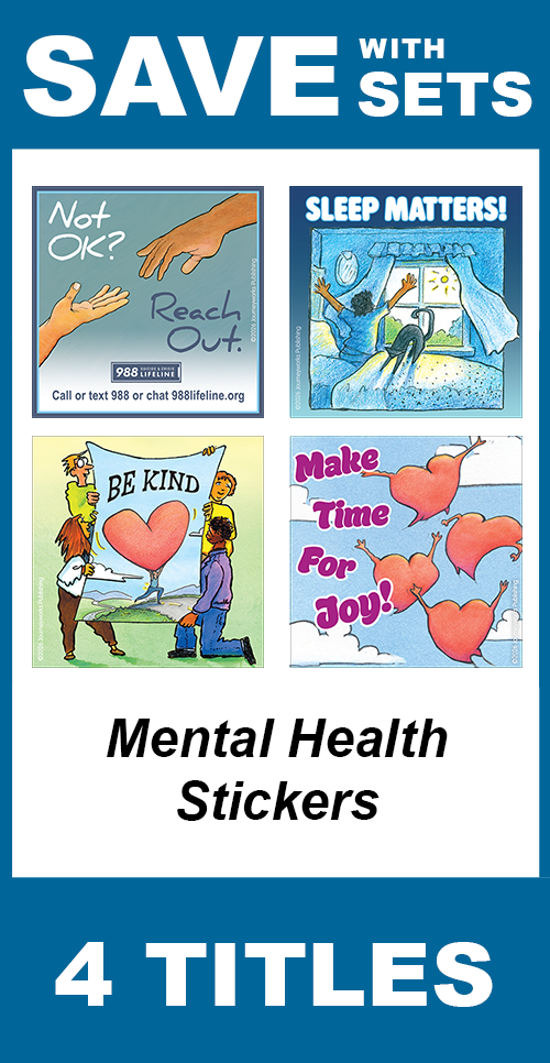 Mental Health Sticker Set of 4