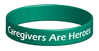 Caregivers Are Heroes Wristband