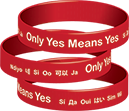 Only Yes Means Yes Wristband