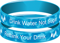 Drink Water Not Sugar Wristband