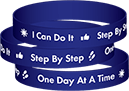 I Can Do It Step By Step Wristband