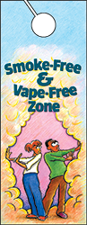 Smoke-Free & Vape-Free Zone (Door Hanger)