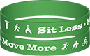 Sit Less Move More Wristband