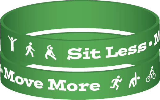 Sit Less Move More Wristband