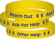 Reach Out * Ask For Help * Offer Help Wristband