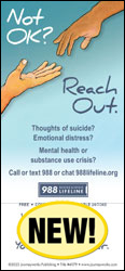 Not OK? Reach Out. Magnet