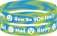 Sad, Mad, Happy: How Do YOU Feel? Wristband