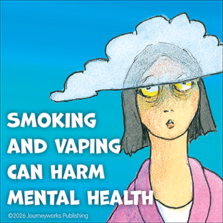 Smoking and Vaping Can Harm Mental Health (Sticker)