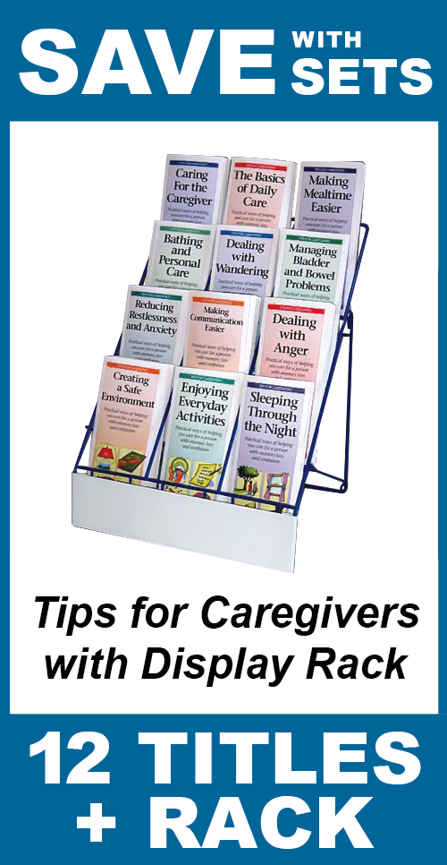 Tips for Caregivers Set of 12 with Display Rack