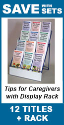 Tips for Caregivers Set of 12 with Display Rack