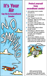 It's Your Air: Say No to Secondhand Smoke (Bookmark)
