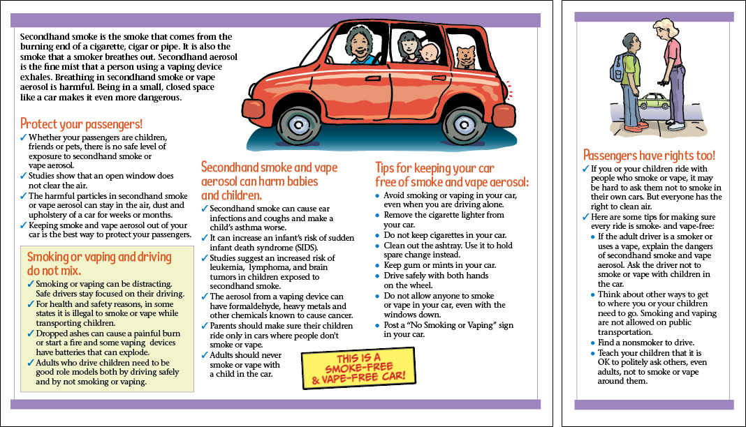 Smoke-Free & Vape-Free Cars: A Guide for Parents and Other D -  journeyworks.com