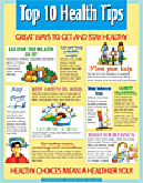 Top 10 Health Tips (Display Poster)