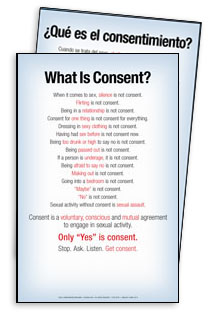 What is Consent?/Qu es el consentimiento? (Giveaway Poster)