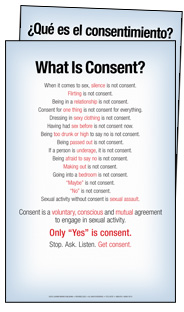 What is Consent?/Qu es el consentimiento? (Giveaway Poster)