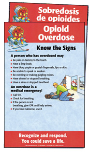 Opioid Overdose: Know the Signs/ Sobredosis de opioides: Conozca los signos (Giveaway Poster)