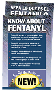 Know About Fentanyl  (English & Spanish Giveaway Poster)
