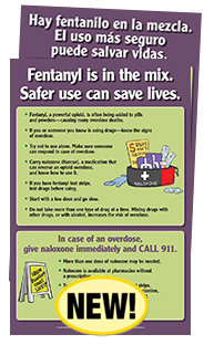 Fentanyl Is in the Mix (English & Spanish Giveaway Poster)