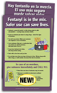 Fentanyl Is in the Mix (English & Spanish Giveaway Poster)