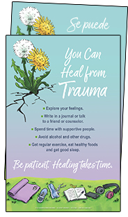 Healing from Trauma (English & Spanish Giveaway Poster)