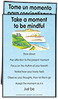 Take A Moment to Be Mindful (English & Spanish Giveaway Poster)