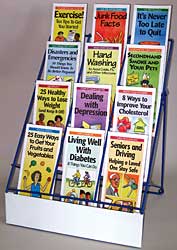 12-Pocket Pamphlet Display Rack
